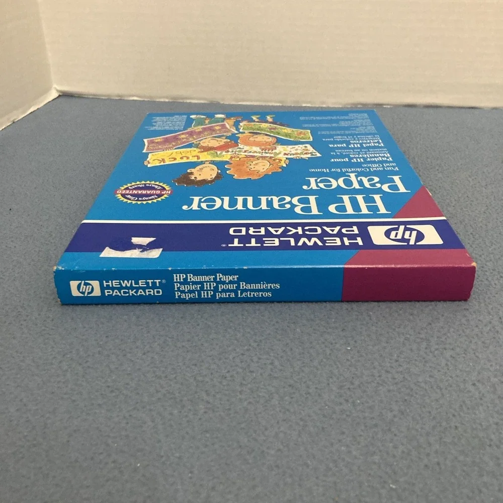 NIB HP Banner Paper for Inkjet Printers - Make‎ Your Own Banners - 100 Sheets